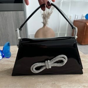 Mach & Mach Samantha Medium Double Bow Patent Top-Handle Bag